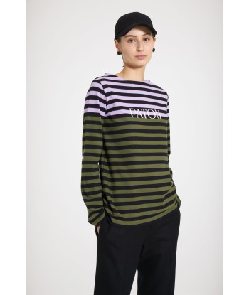 Multicoloured Breton top in organic cotton de France