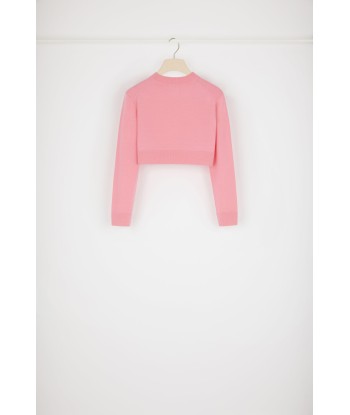 Cropped jumper in wool and cashmere pas chere