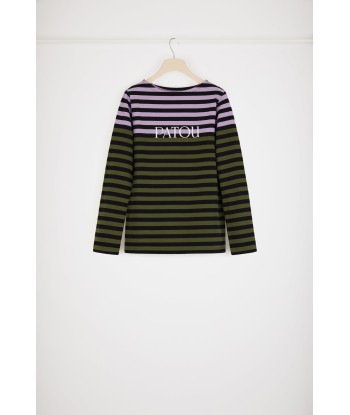 Multicoloured Breton top in organic cotton de France