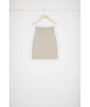 Cable knit skirt in Merino wool prix