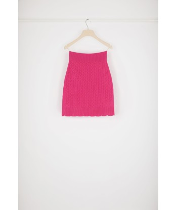 Cable knit skirt in Merino wool Paris Déstockage Promo