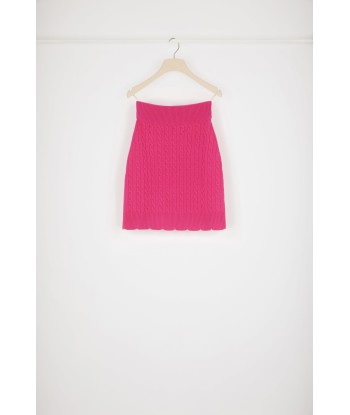 Cable knit skirt in Merino wool Paris Déstockage Promo