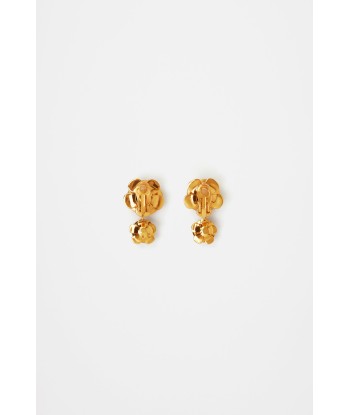 Double flower earrings français