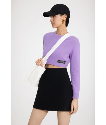 Mini skirt in double-faced wool online