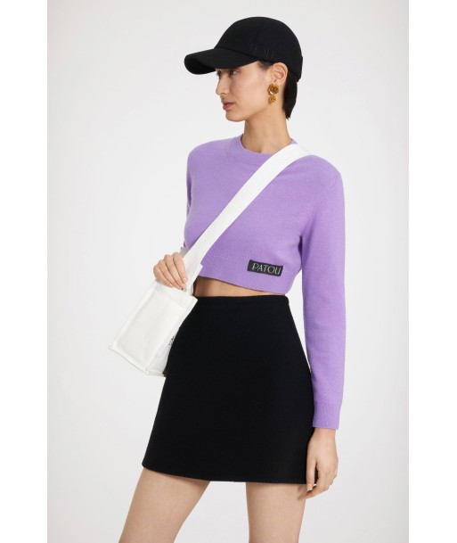 Mini skirt in double-faced wool online