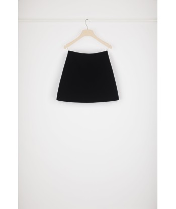 Mini skirt in double-faced wool online