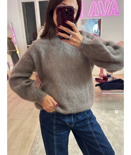 Tea mohair taupe sweater Les êtres humains sont 